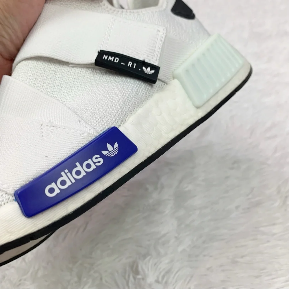 adidas women Originals NMD_R1 Strap cloud White Lucid Blue Core‎ Black shoes